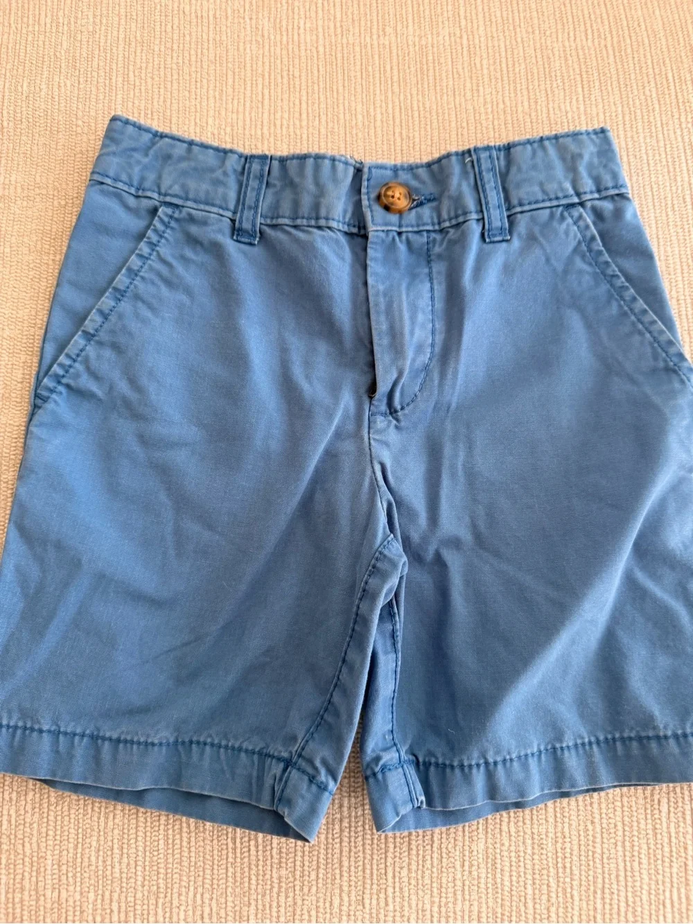 Carter's Slate Blue boy’s Flat-Front Cotton Shorts